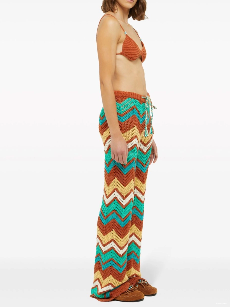 Cheap Women trousers chevron Alanui Kaleidoscopic knit 0731